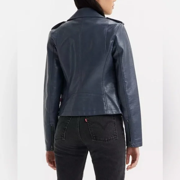 Levi’s Faux Leather Moto Jacket NWT - Picture 2 of 10